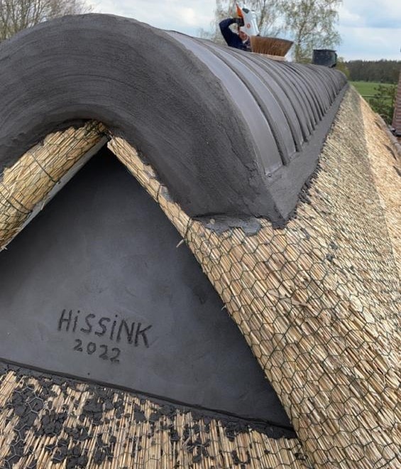 Gemetselde nok Hissink rietdekkers Gemetselde nok Hissink rietdekkers
